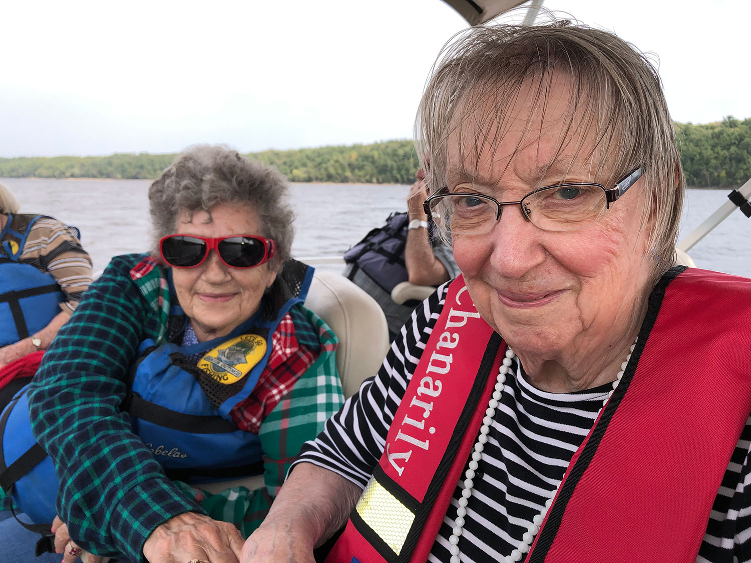 The Rosemount, fall activities, pontoon boat ride